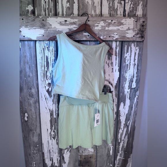 L Space Nolan Top & Skort Set Celery NWT Size Large - Picture 14 of 16